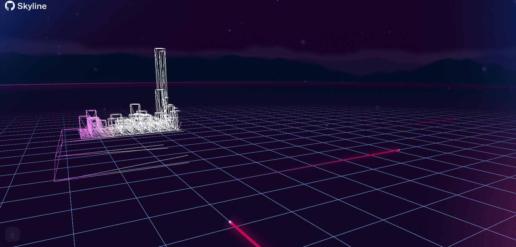 GitHub activity animation